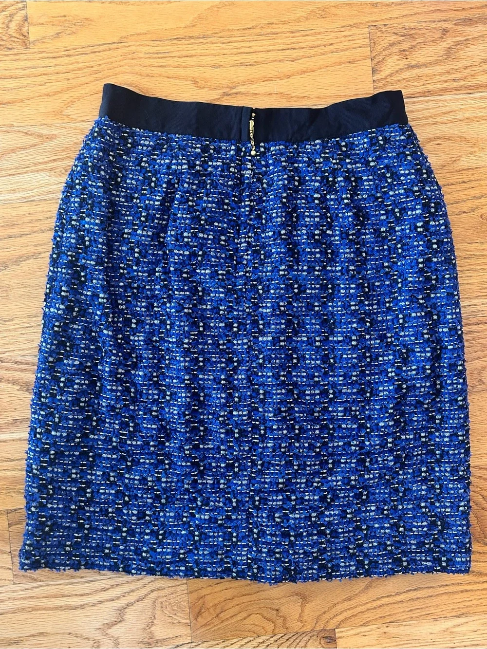 Kate Spade Blue Bouclé Tweed Pencil Skirt Size 4